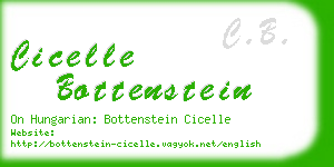 cicelle bottenstein business card